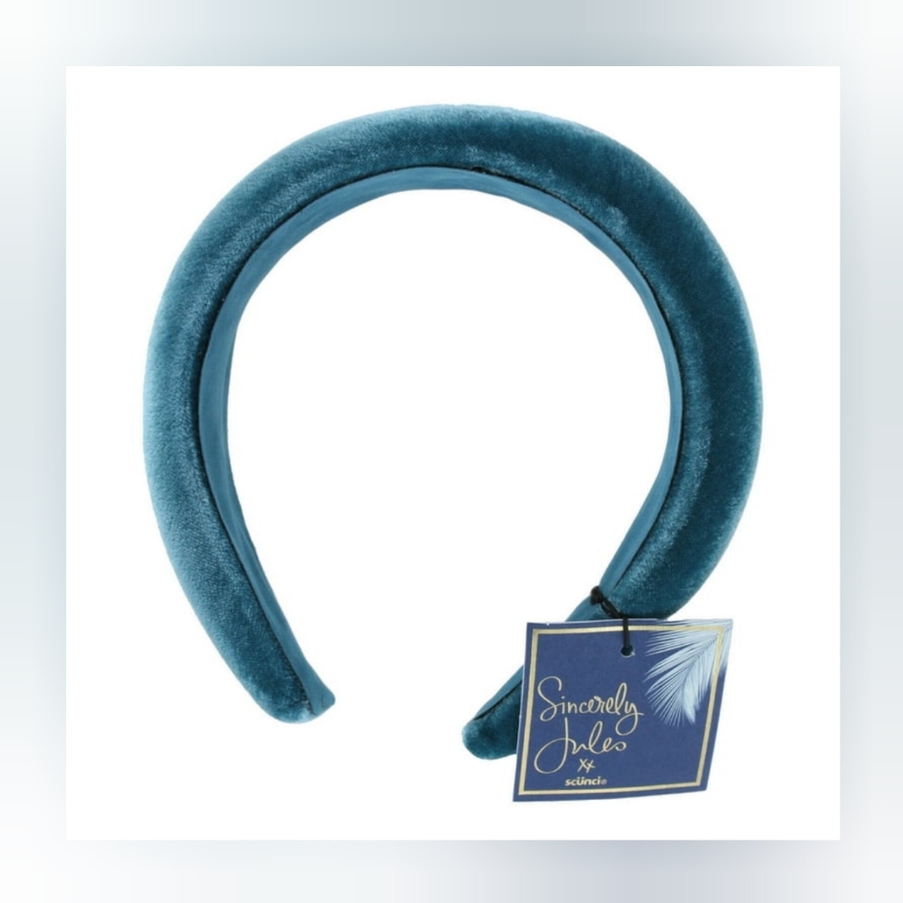 🎉3/$20 NWT Scunci X Sincerely Jules Teal Padded Headband